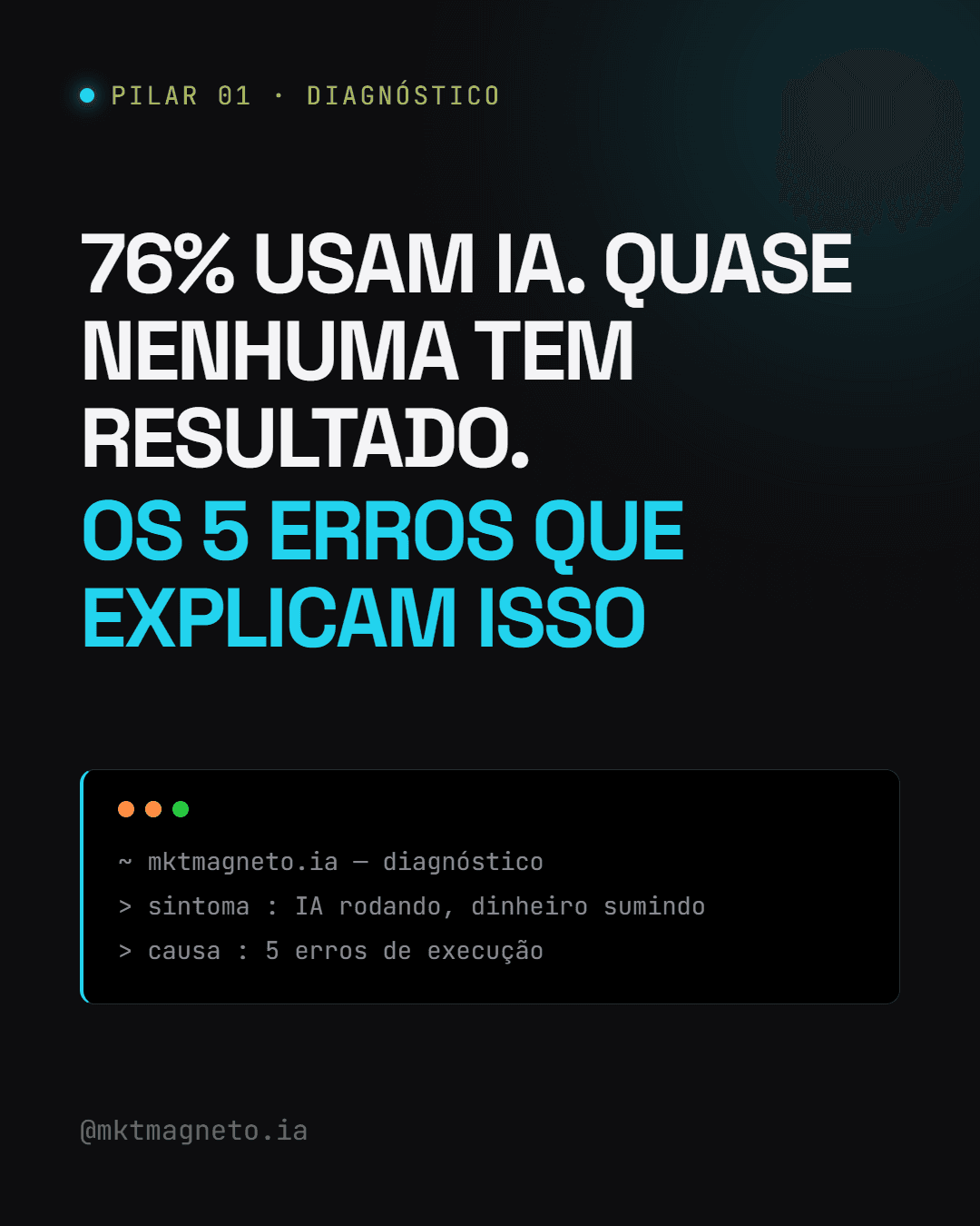Post em destaque no Instagram